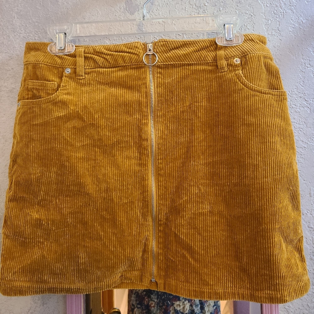 Kimi Kay mustard skirt (large)